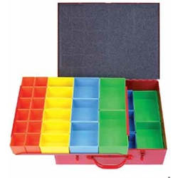 vendita online Valigetta metallica 46 vaschette Porta Minuteria Hm Muller